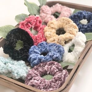 • Handmade Velvet Scrunchies - 3 for $12•
